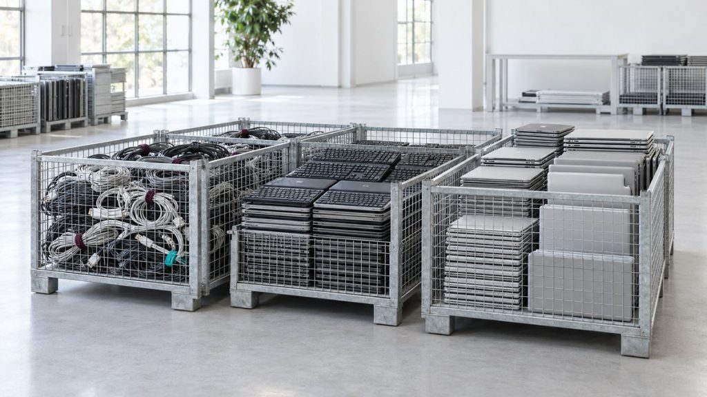 Symbolfoto zum Beitrag „Elektroaltgeräte im Unternehmen entsorgen: ElektroG-Pflichten erfüllen und Restwert sichern“ – Global Circular Tech