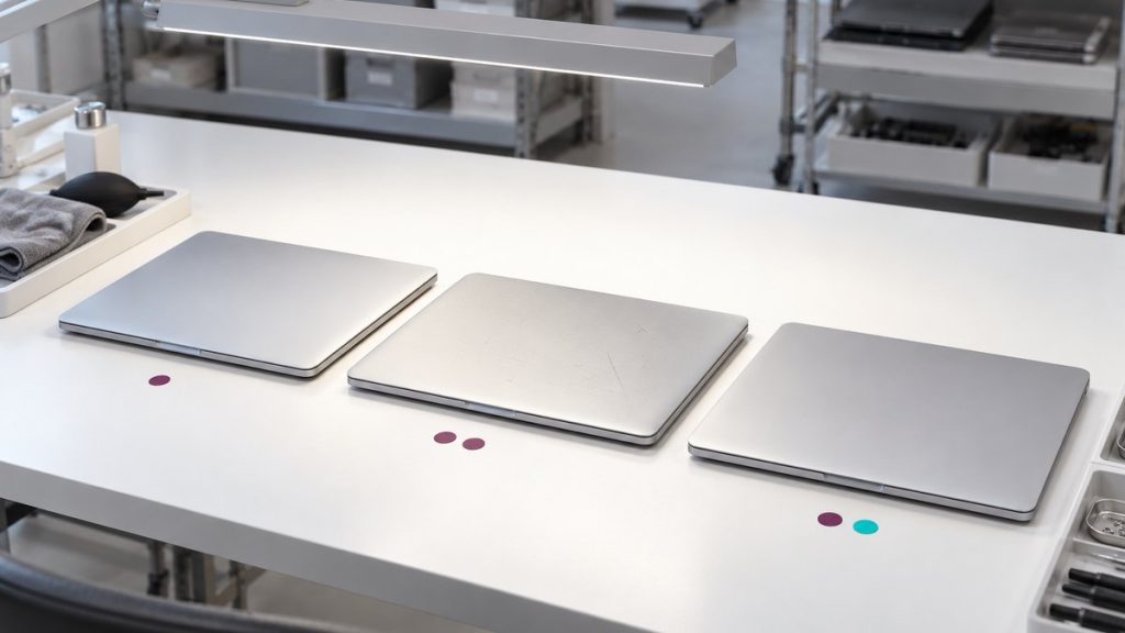 Symbolfoto zum Beitrag „Grading von IT-Hardware: Wie Zustandsklassen entstehen und was sie für Ihren Erlös bedeuten“ – Global Circular Tech