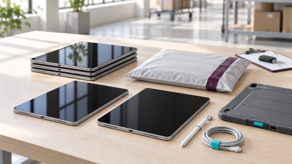 Symbolfoto zum Beitrag „iPads aus dem Außendienst verkaufen: Rückholung, Freigabe und Restwert der Flotte“ – Global Circular Tech