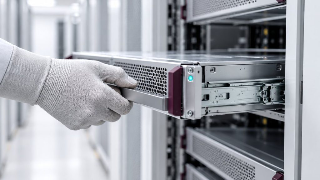 Symbolfoto zum Beitrag „Server verwerten: Rechenzentrums-Hardware sicher stilllegen und Restwert sichern“ – Global Circular Tech