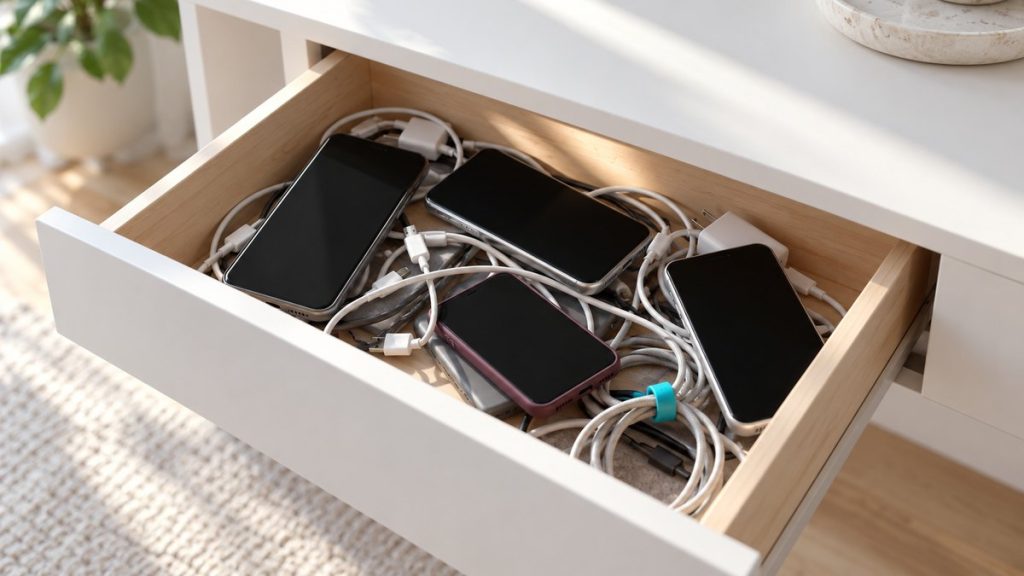 Symbolfoto zum Beitrag „Verborgene Goldminen in unseren Schubladen: Warum ungenutzte Smartphones zur Herausforderung – und Chance – für die Kreislaufwirtschaft werden“ – Global Circular Tech